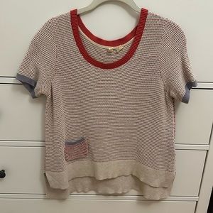 Moth short sleeve sweater size S